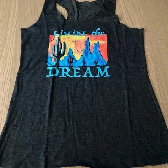🆕Livin The Dream Graphic Tank Top L🆕 - Picture 2 of 4